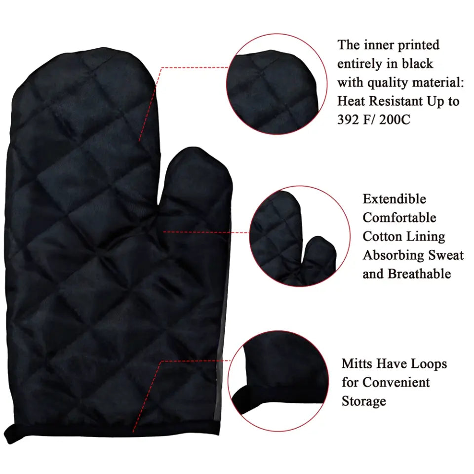 Put Your Cute Pet Face on Custom Oven Mitts - Personalized Mitts and Pot-Holder Set, Gift For Pet Lover - MP01