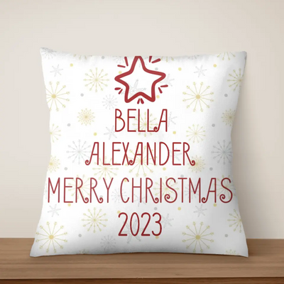 Christmas Tree Name Family - Personalized Pillow, Gift For Family - PC71