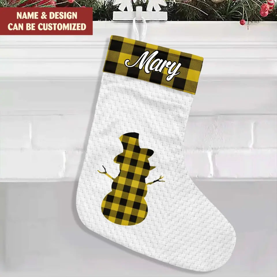 Christmas Stockings Custom Name Family - Personalized Stocking, Christmas Gift For Family And Friends - SCS08