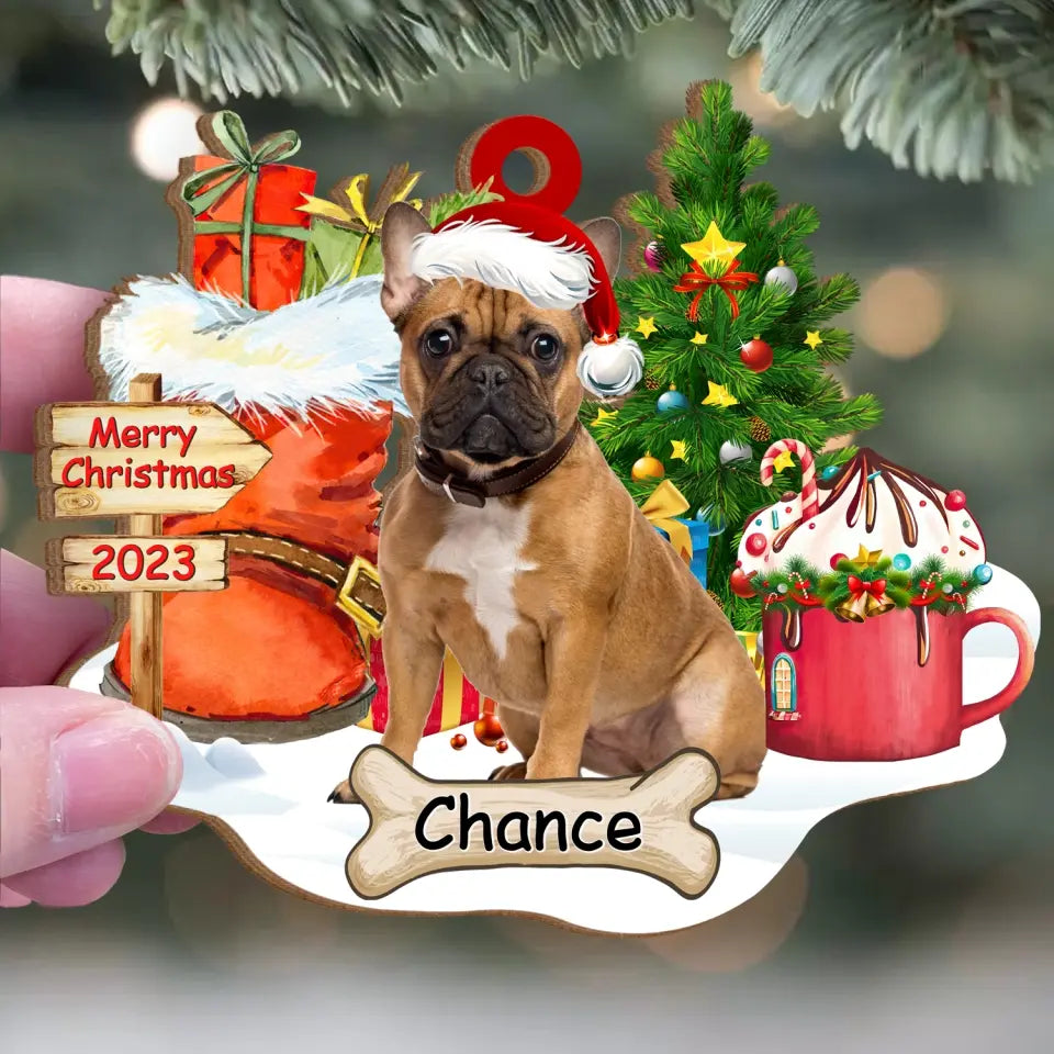 Pet Christmas Limited - Personalized Wooden Ornament, Gift For Pet Lovers - ORN120