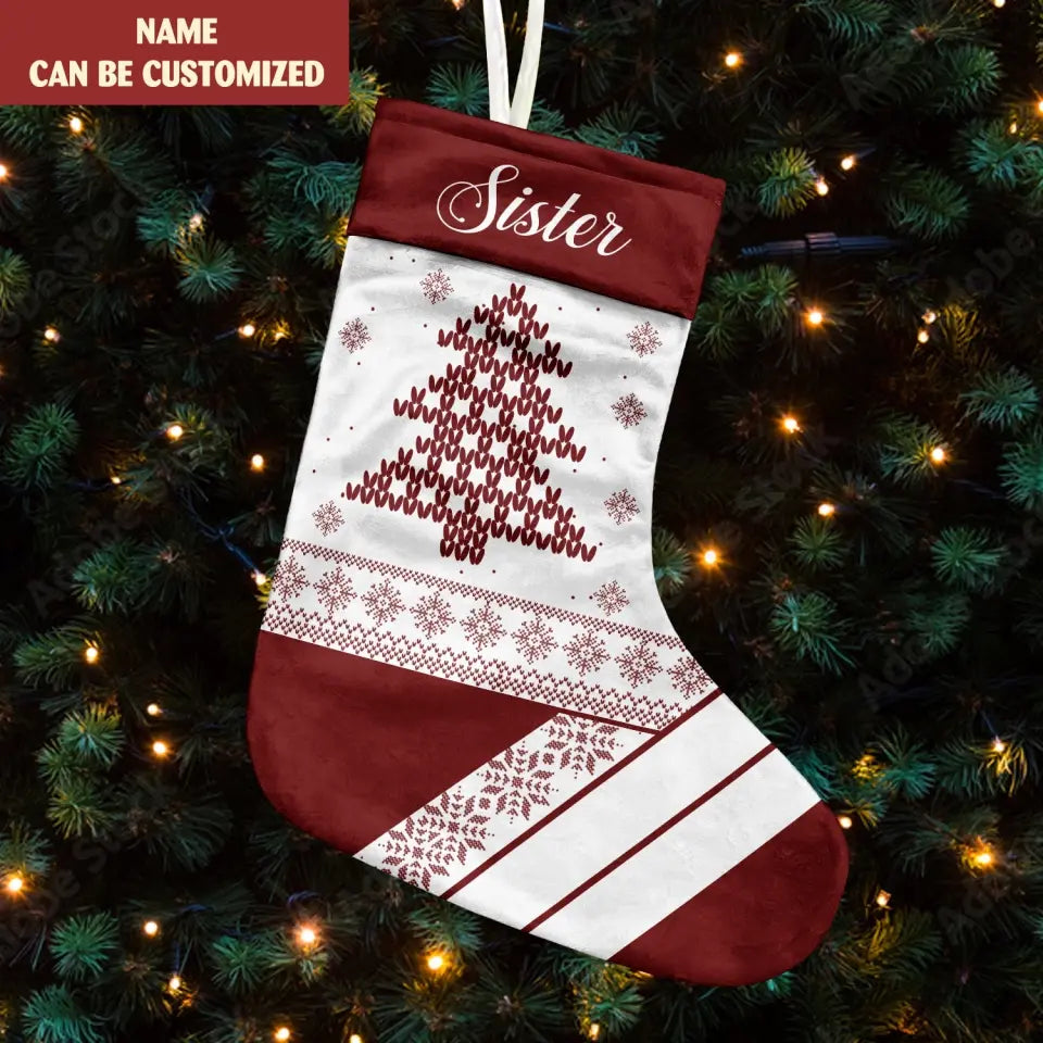 Christmas Stocking Family - Personalized Stocking, Christmas Gift for Family - SCS09