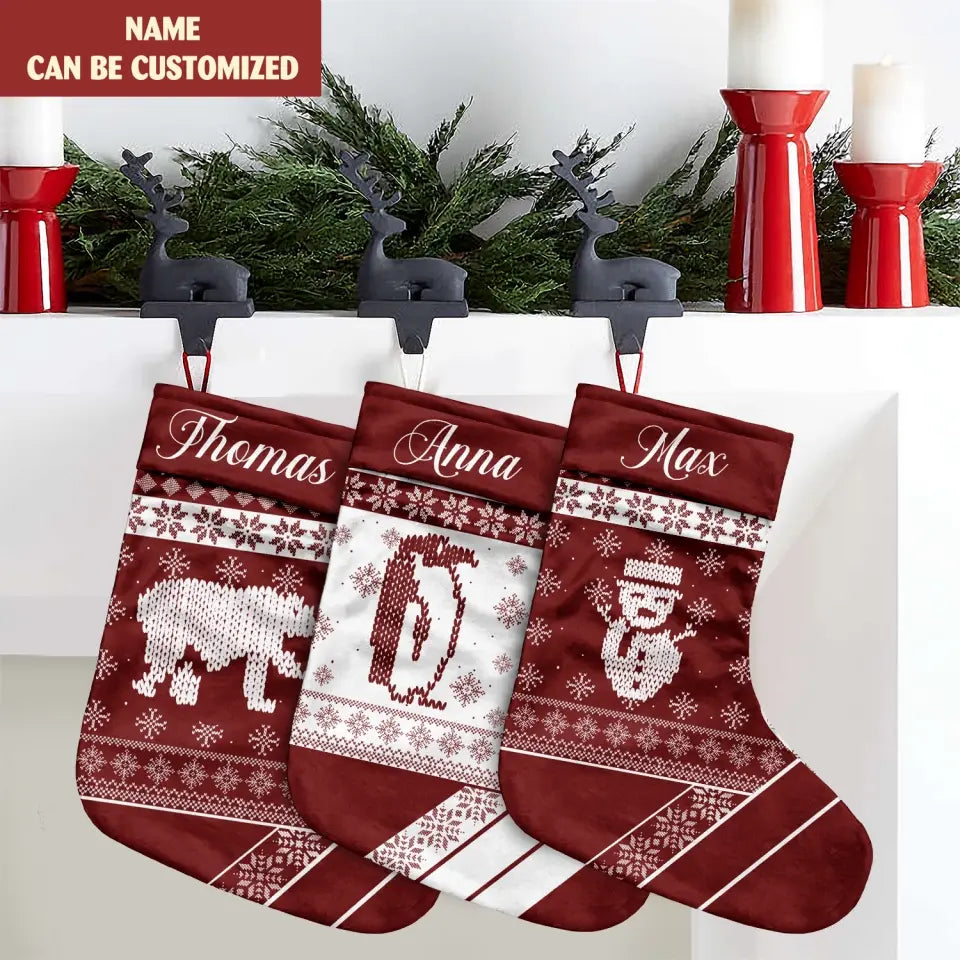 Christmas Stocking Family - Personalized Stocking, Christmas Gift for Family - SCS09