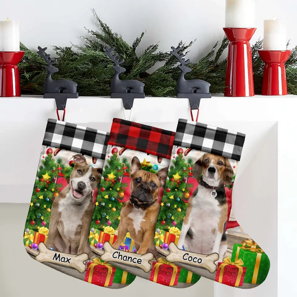 Dog Christmas - Personalized Stocking, Christmas Gift For Pet Lovers - SCS10