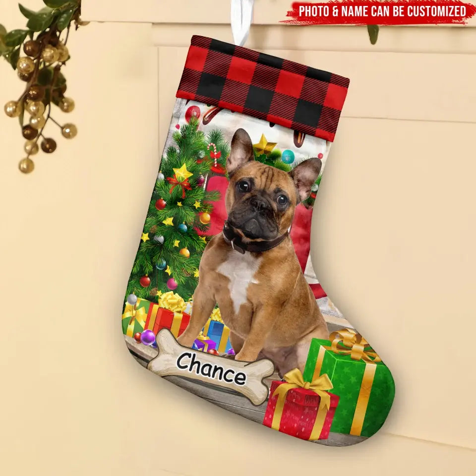 Dog Christmas - Personalized Stocking, Christmas Gift For Pet Lovers - SCS10
