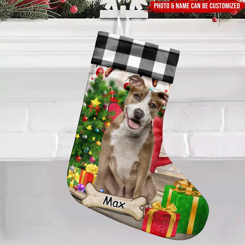 Dog Christmas - Personalized Stocking, Christmas Gift For Pet Lovers - SCS10
