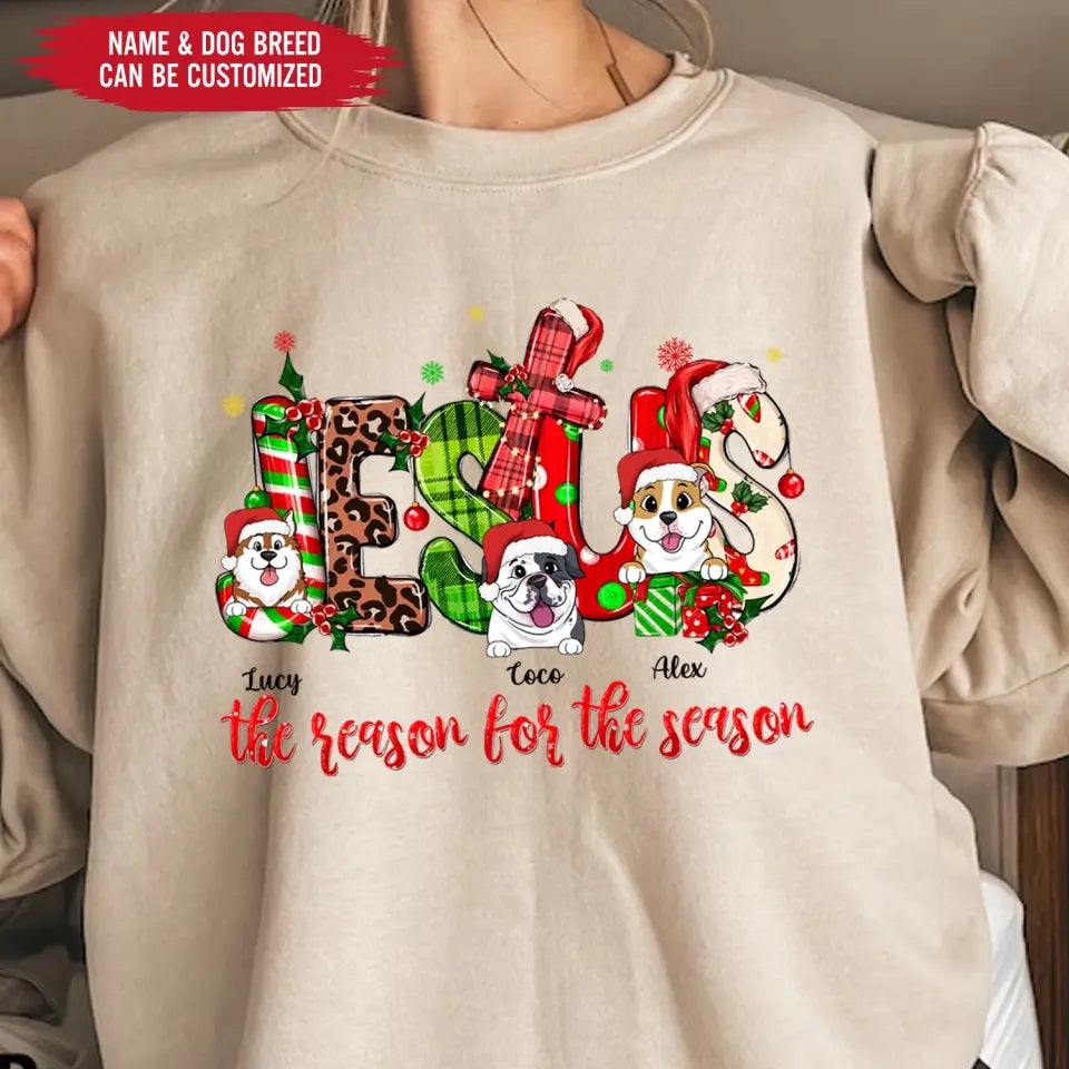 Jesus The Reason For The Season - Personalized T-shirt, Christmas Gift For Family And Friends - TS1024