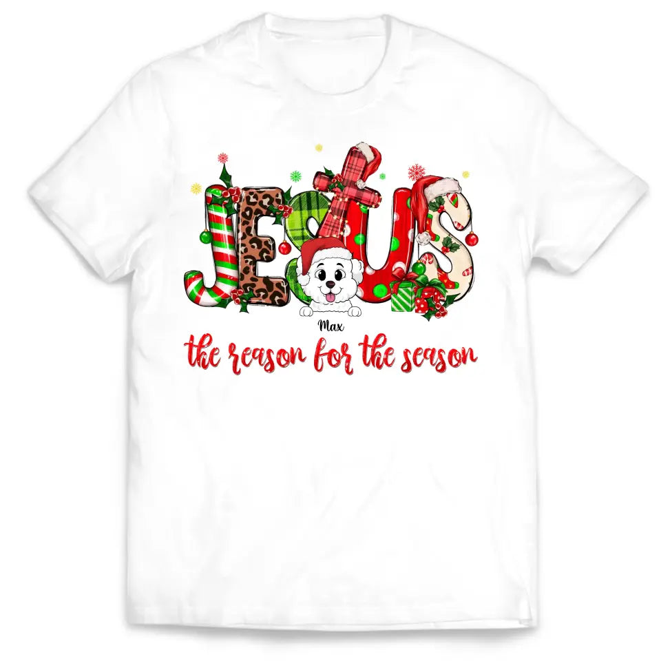 Jesus The Reason For The Season - Personalized T-shirt, Christmas Gift For Family And Friends - TS1024