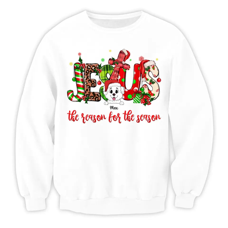 Jesus The Reason For The Season - Personalized T-shirt, Christmas Gift For Family And Friends - TS1024