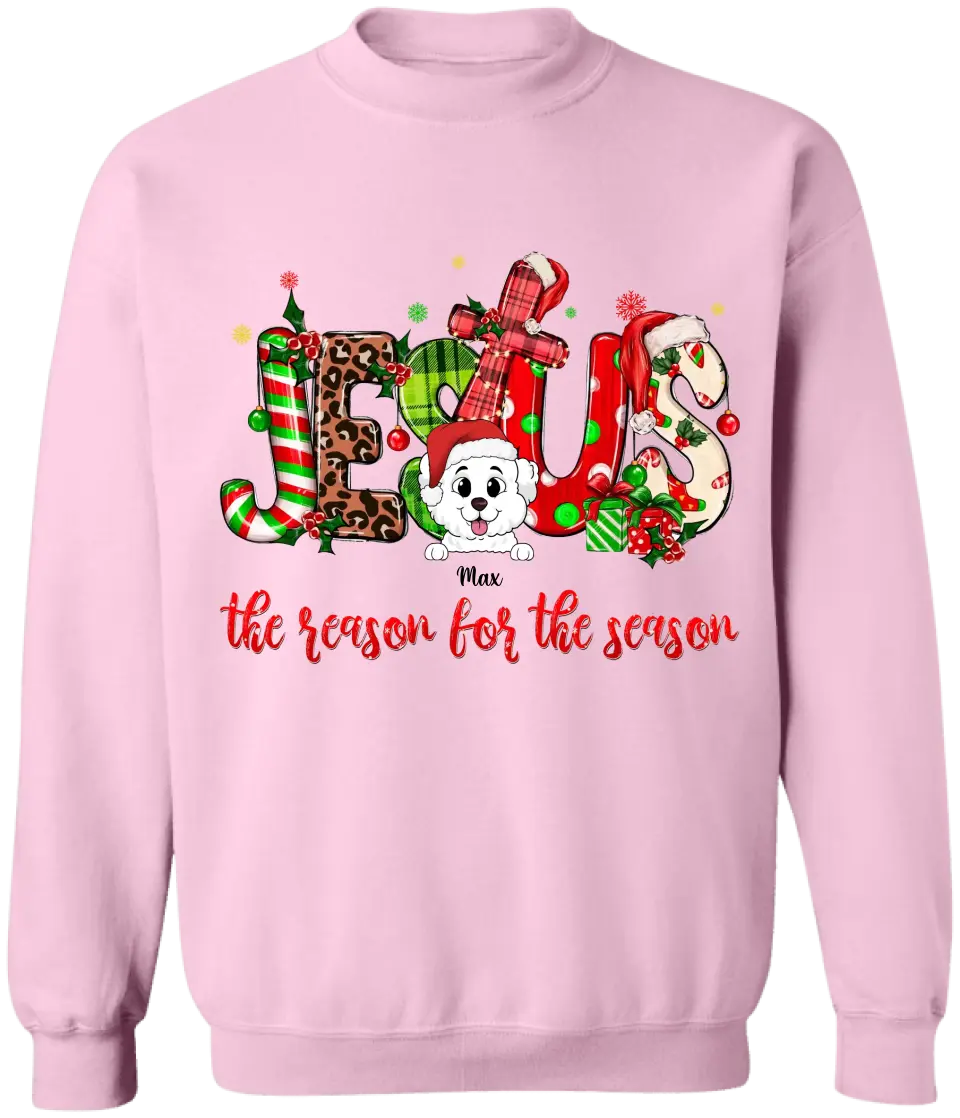 Jesus The Reason For The Season - Personalized T-shirt, Christmas Gift For Family And Friends - TS1024