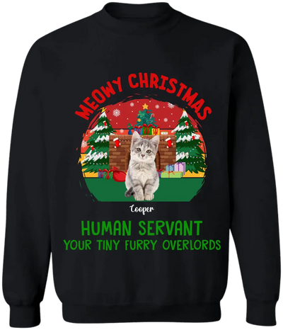 Meowy Christmas - Personalized T-Shirt, Christmas Gift For Cat Lovers - TS1026