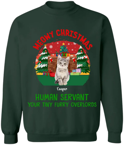 Meowy Christmas - Personalized T-Shirt, Christmas Gift For Cat Lovers - TS1026