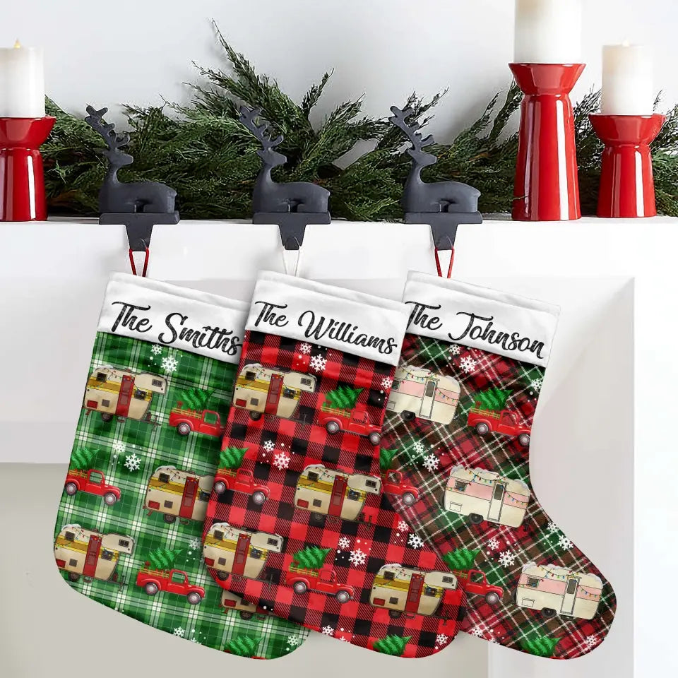 RVs Camping Family - Personalized Stocking, Gift For Camping Lover - SCS14