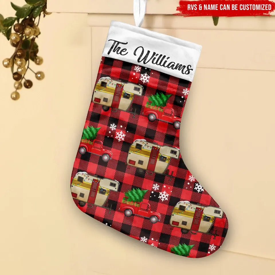 RVs Camping Family - Personalized Stocking, Gift For Camping Lover - SCS14