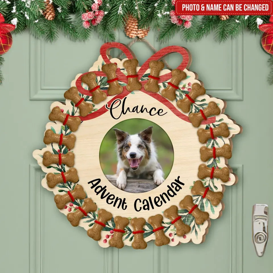 Advent Calender - Personalized Countdown Sign, Gift For Christmas - ORN237