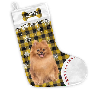 Dog Photo Christmas - Personalized Stocking, Gift For Pet Lover - SCS11
