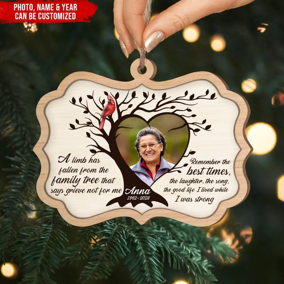 Remember The Best Times - Personalized Wooden Ornament - ORN236