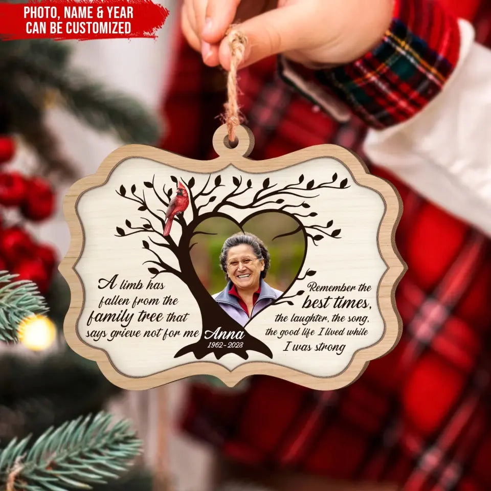 Remember The Best Times - Personalized Wooden Ornament - ORN236