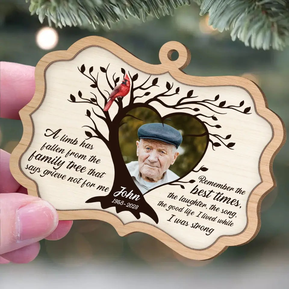 Remember The Best Times - Personalized Wooden Ornament - ORN236