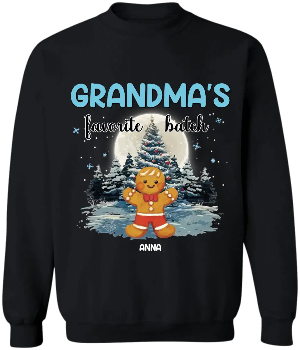 Grandma's Favorite Batch - Personalized T-shirt, Christmas Gift For Grandma - TS1030