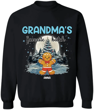 Grandma's Favorite Batch - Personalized T-shirt, Christmas Gift For Grandma - TS1030