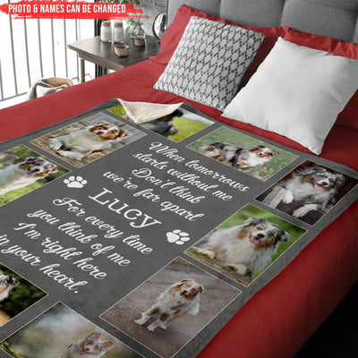 When Tomorrows Starts Without Me - Personalized Blanket, Memorial Gift, Pet Loss Gift - BL41