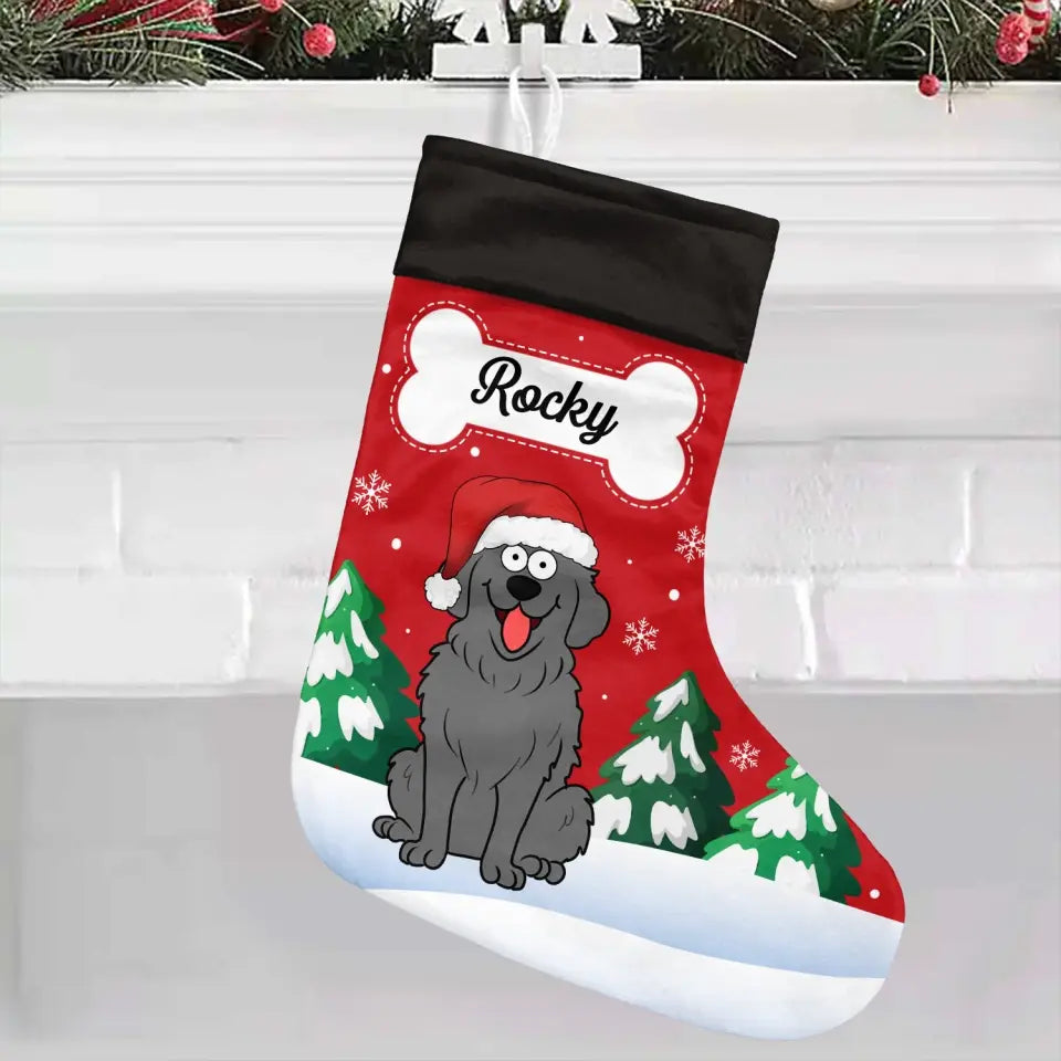 Dog Breeds Stocking Custom  - Personalized Stocking, Christmas Gift For Dog Lovers, Christmas Present - SCS15