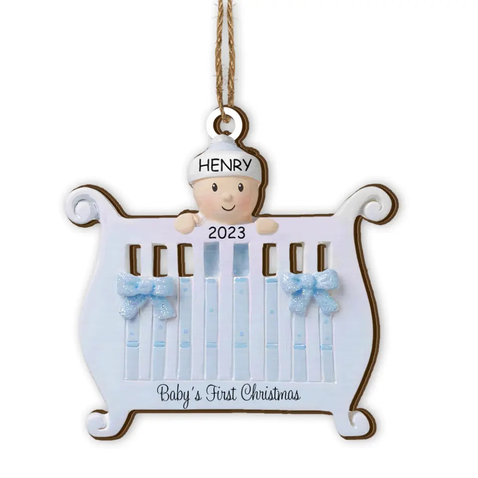 Baby’s First Christmas - Personalized Wooden Christmas, Ornament For Chrstmas - ORN245