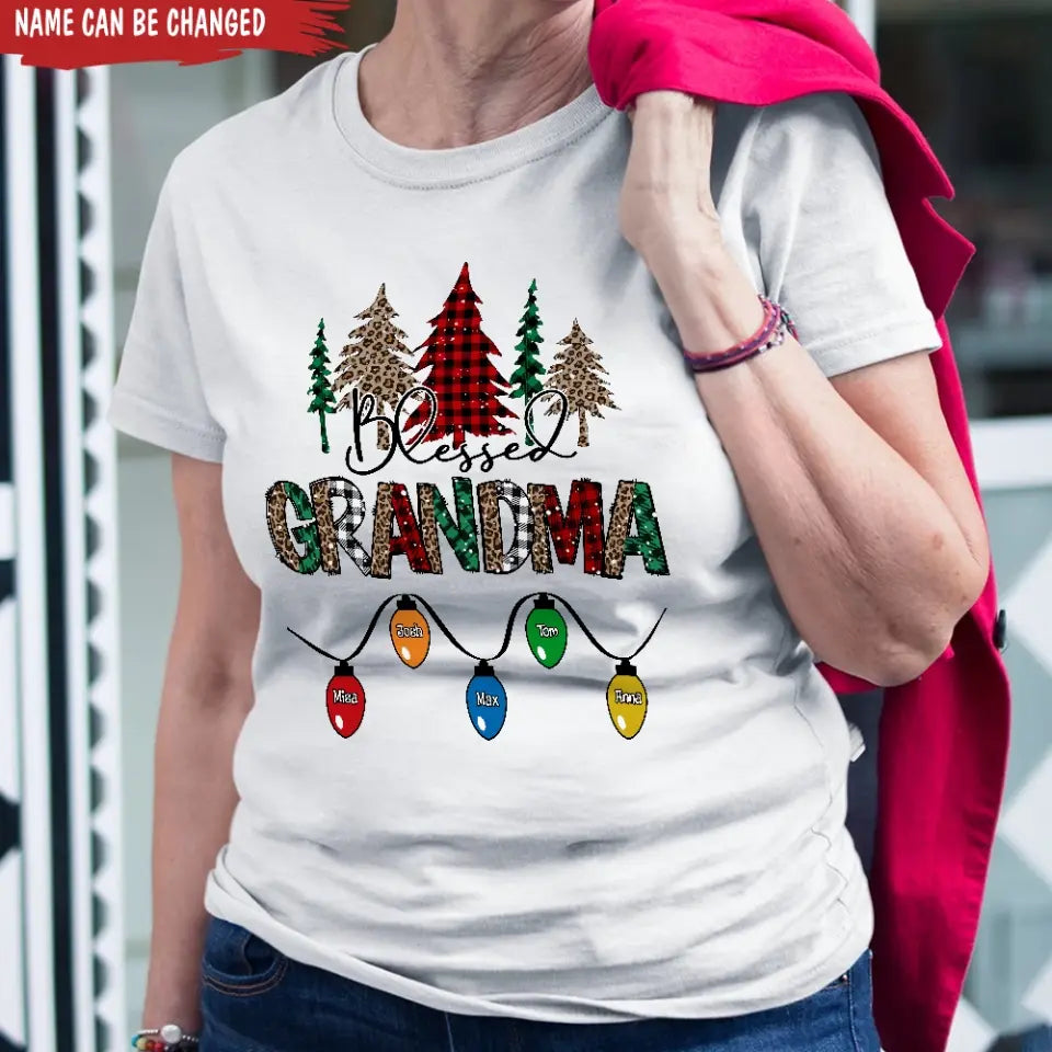 Bless Grandma - Personalized T-Shirt, Shirt For Grandma, Gift for Christmas - TS1032