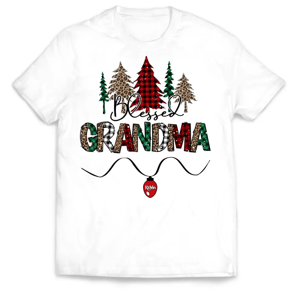 Bless Grandma - Personalized T-Shirt, Shirt For Grandma, Gift for Christmas - TS1032