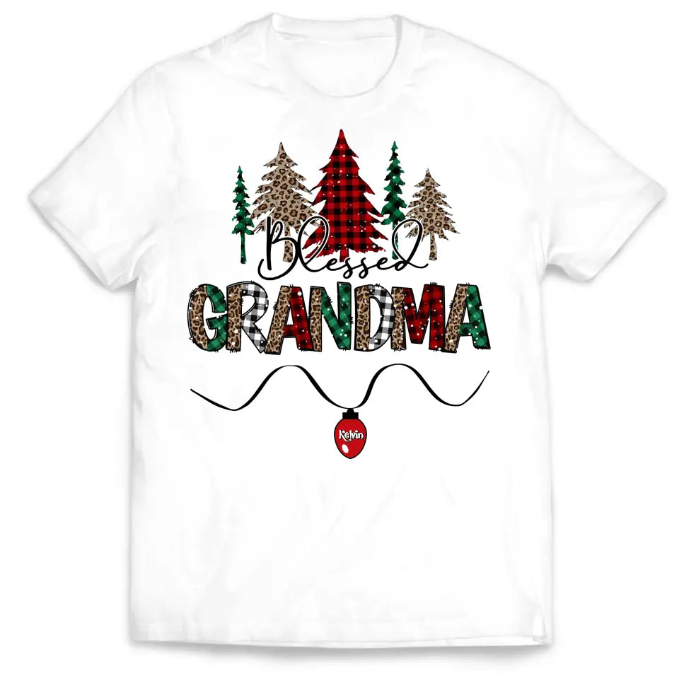 Bless Grandma - Personalized T-Shirt, Shirt For Grandma, Gift for Christmas - TS1032