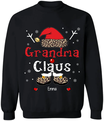 Grandma Claus - Personalized T-Shirt, Christmas Gift For Family, Christmas Gift For Mom/ Grandma - TS1033