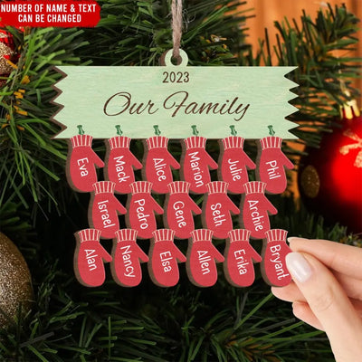 Family Name - Personalized Stocking, Christmas Gift For Family, Home Decor - ORN276