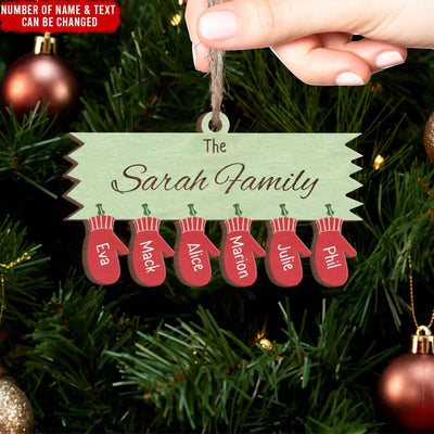 Family Name - Personalized Stocking, Christmas Gift For Family, Home Decor - ORN276