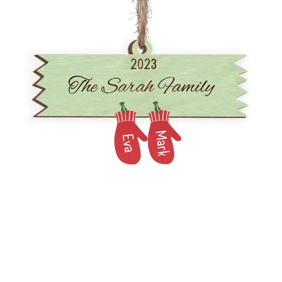Family Name - Personalized Stocking, Christmas Gift For Family, Home Decor - ORN276