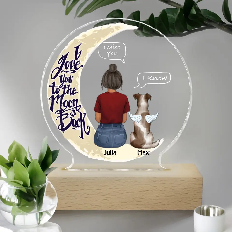 I Love You To The Moon & Back -Personalized Acrylic Lamp