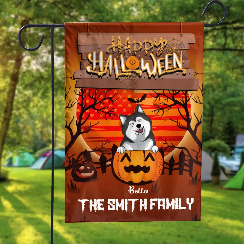 Happy Halloween - Personalized Flag