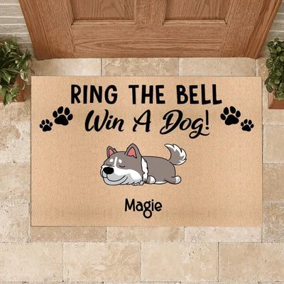 Warning Our Dog Flunked Out Of Obedience School - Personalized Door Mat