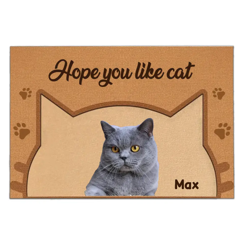 Hope You Like Cat - Personalized Doormat, Gift For Cat Lovers