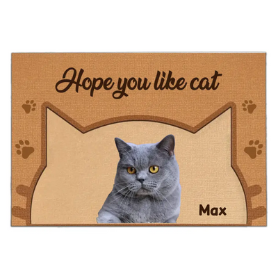 Hope You Like Cat - Personalized Doormat, Gift For Cat Lovers