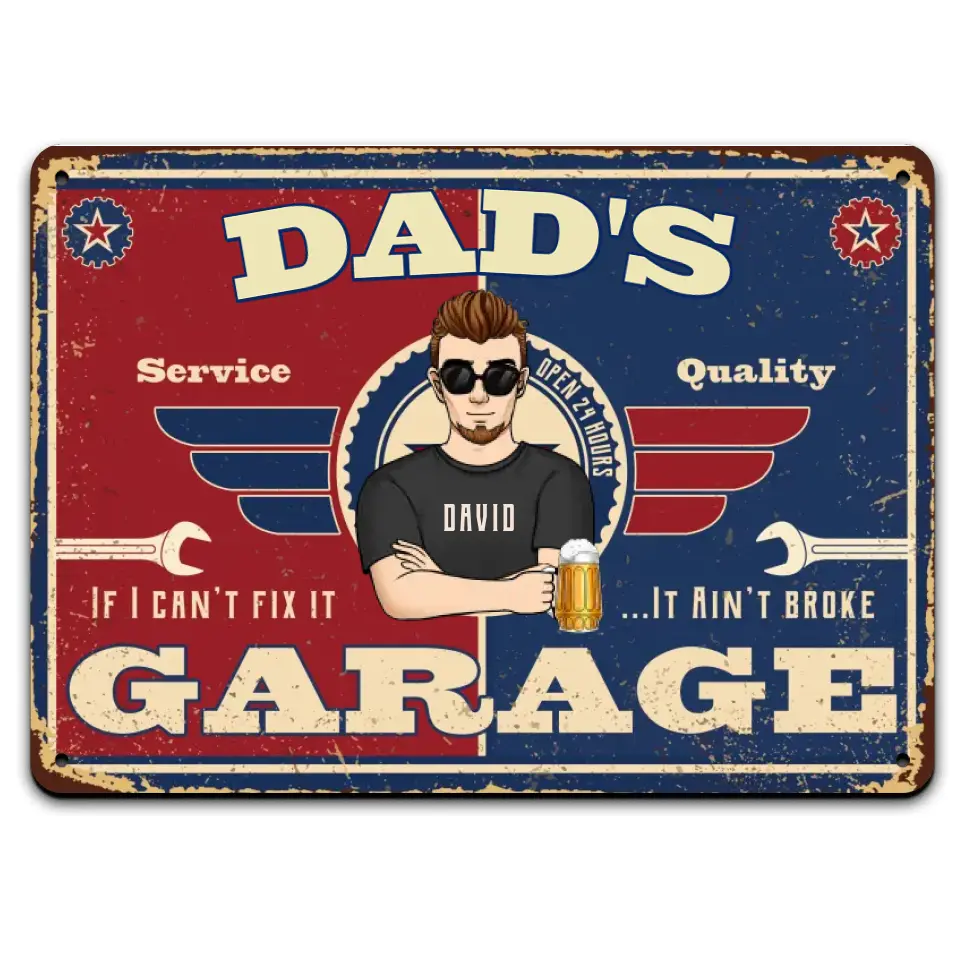 If I Can’t Fix It….. It Ain’t Broke Garage - Personalized Metal Sign, Father's Day Gift Ideas