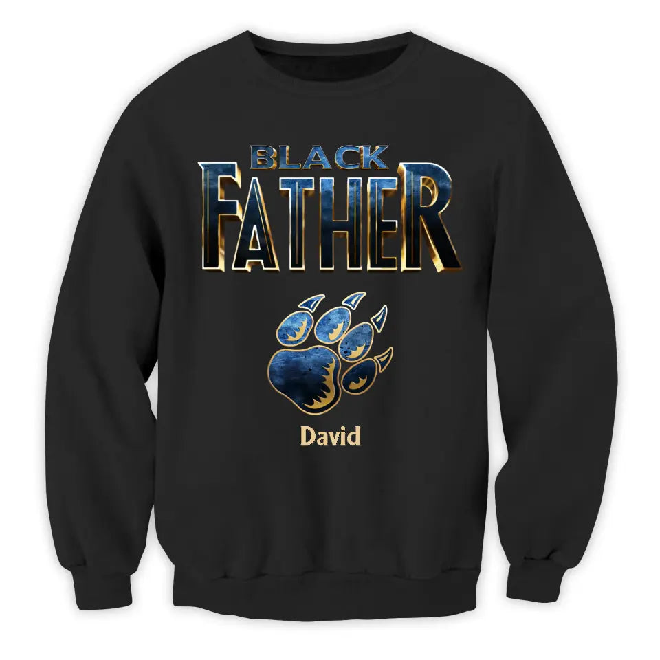 Best Dad Ever In The World Black Father - Personalized T-shirt, Fathers Day Gifts For Dad, Grandpa