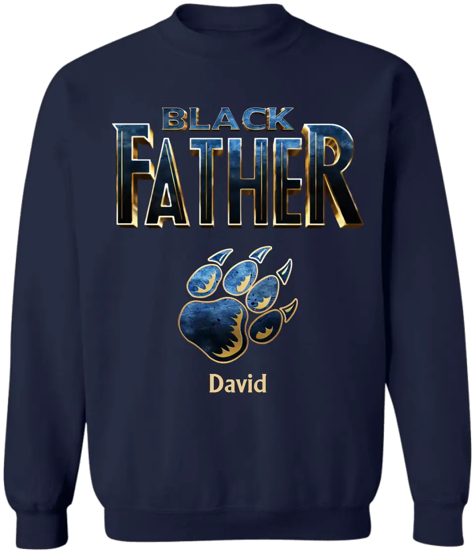 Best Dad Ever In The World Black Father - Personalized T-shirt, Fathers Day Gifts For Dad, Grandpa