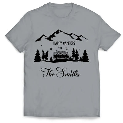 Happy Campers - Personalized Camping T-Shirt, Gift For Camping Lovers