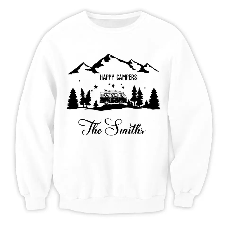Happy Campers - Personalized Camping T-Shirt, Gift For Camping Lovers