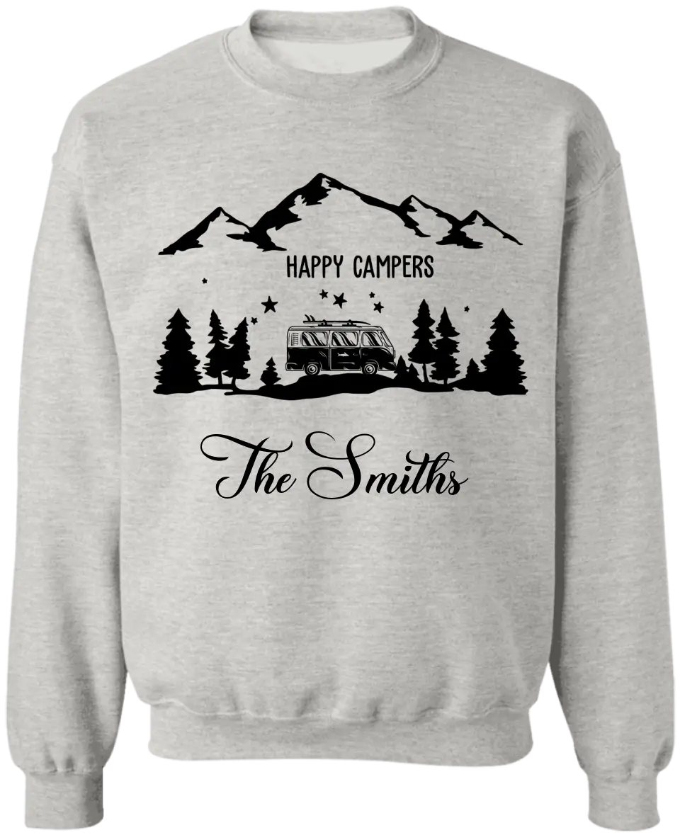 Happy Campers - Personalized Camping T-Shirt, Gift For Camping Lovers