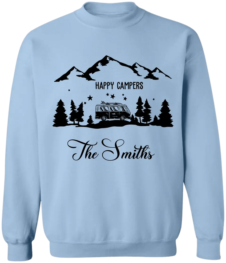 Happy Campers - Personalized Camping T-Shirt, Gift For Camping Lovers