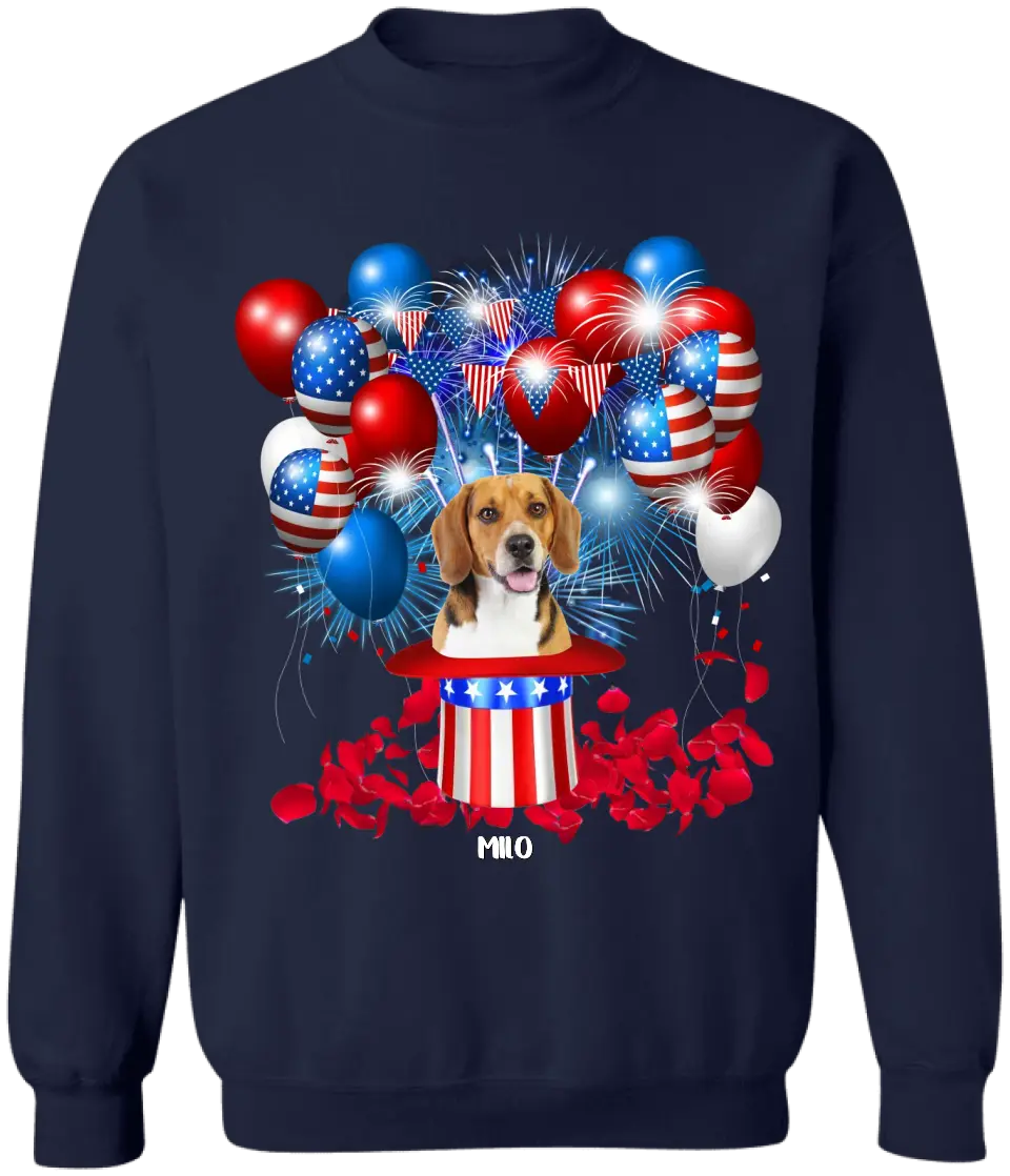 Limited Edition Dog 4th Of July - Personalized T-Shirt, 4th Of July Dog