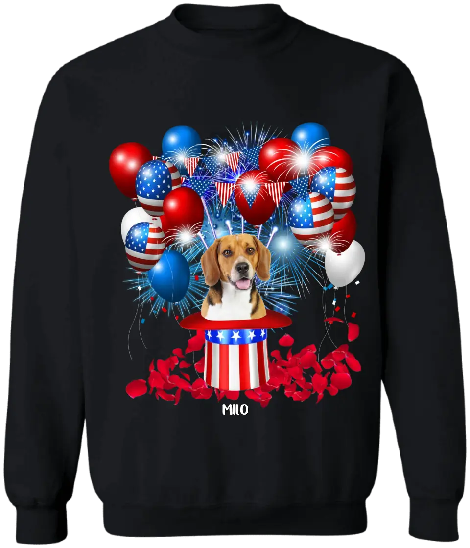 Limited Edition Dog 4th Of July - Personalized T-Shirt, 4th Of July Dog