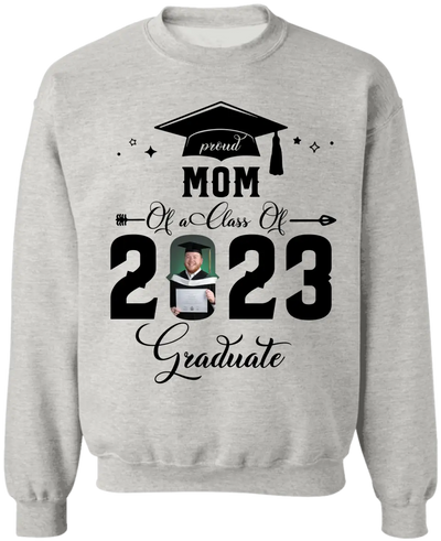 Proud Of A Class Of 2023 Graduate - Personalized T-shirt, Graduation Gifts For Family, Senior 2023 Gift