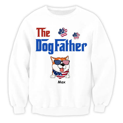 The DogFather - Personalized 4th Of July T-Shirt, Independence Day Gift For Dog Lover